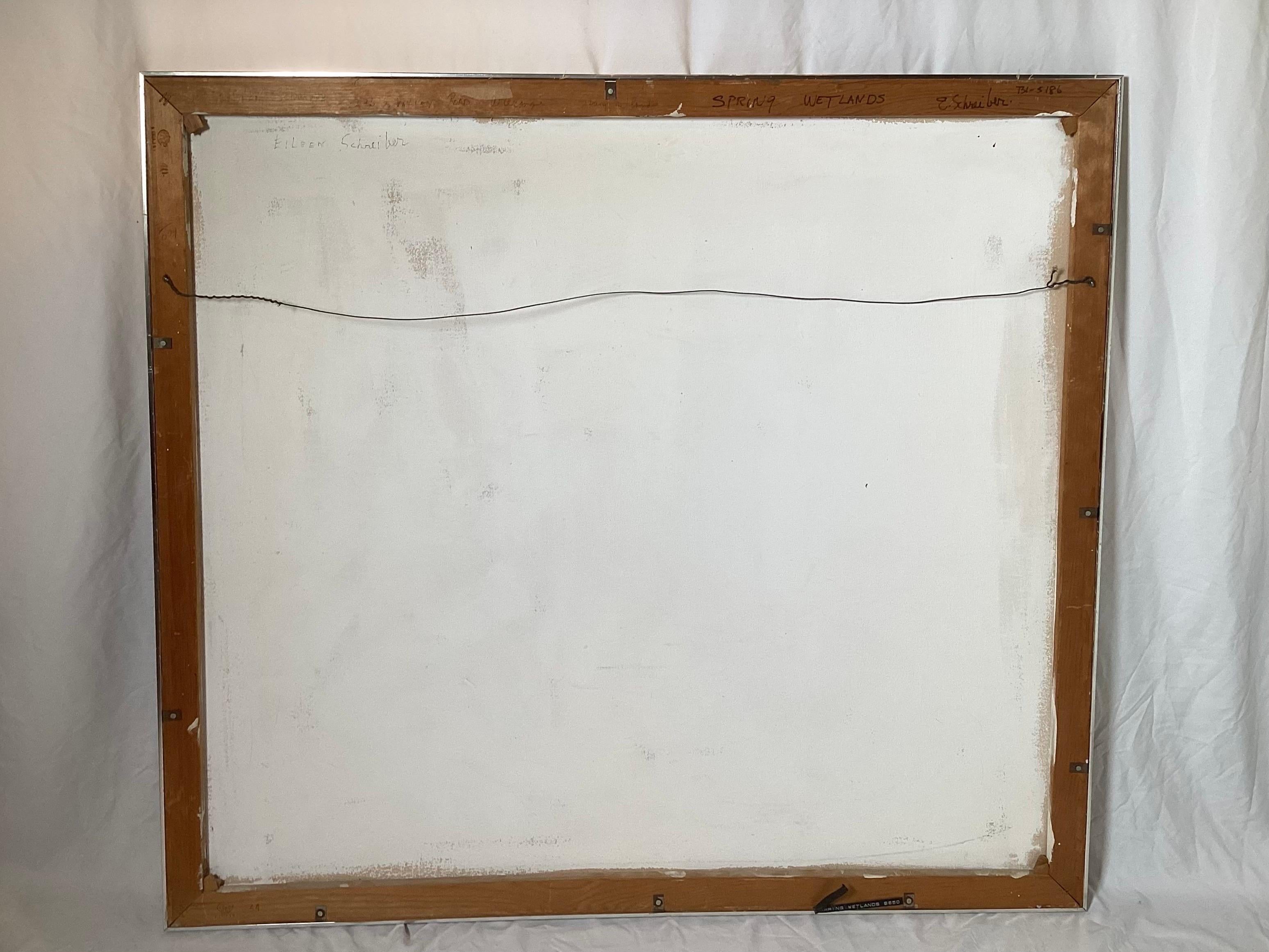 Mid Century Modern Abstract New Jersey Shore Seascape - by E. Schreiber in vendita 2