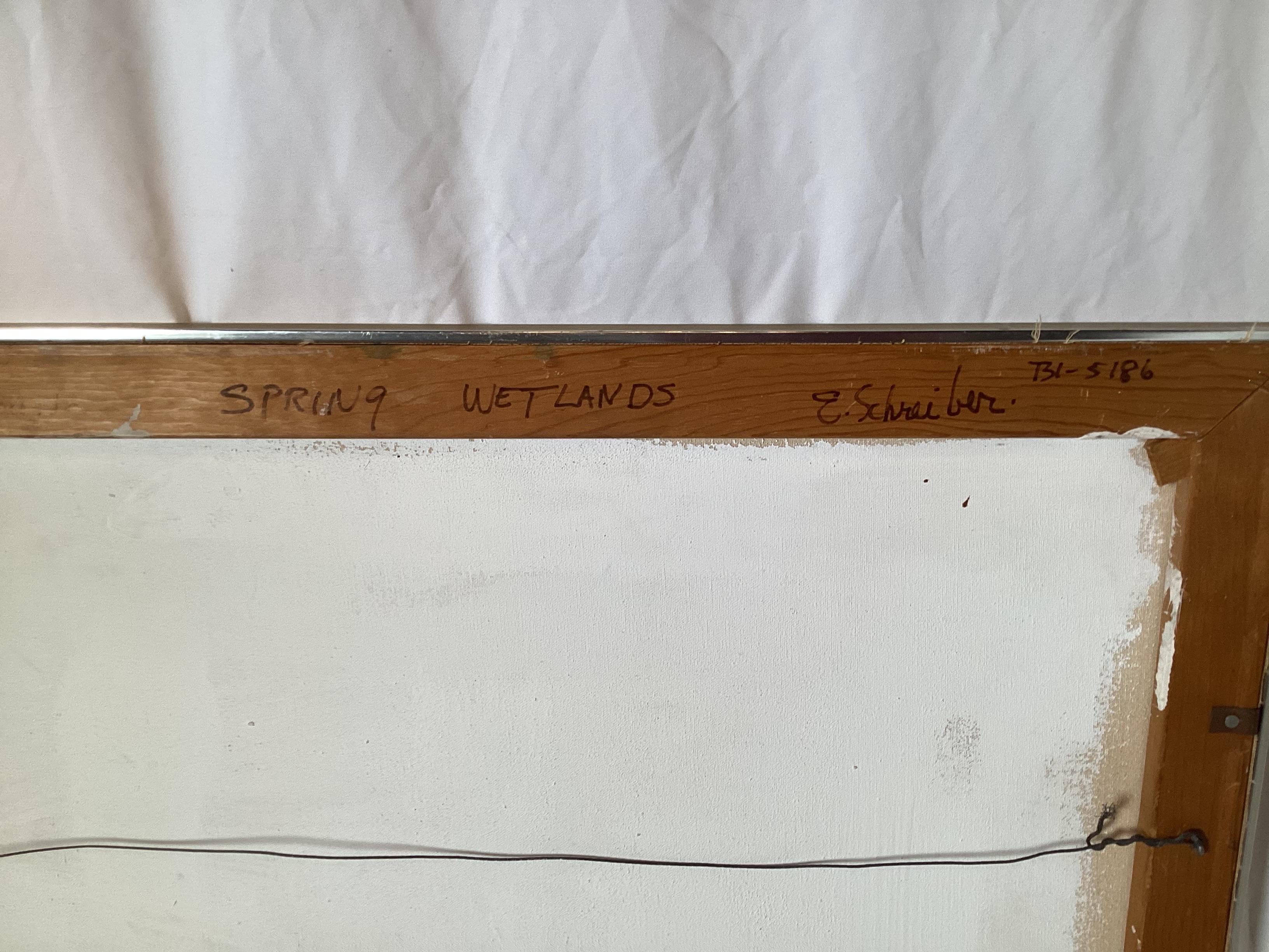 Metà XX secolo Mid Century Modern Abstract New Jersey Shore Seascape - by E. Schreiber in vendita