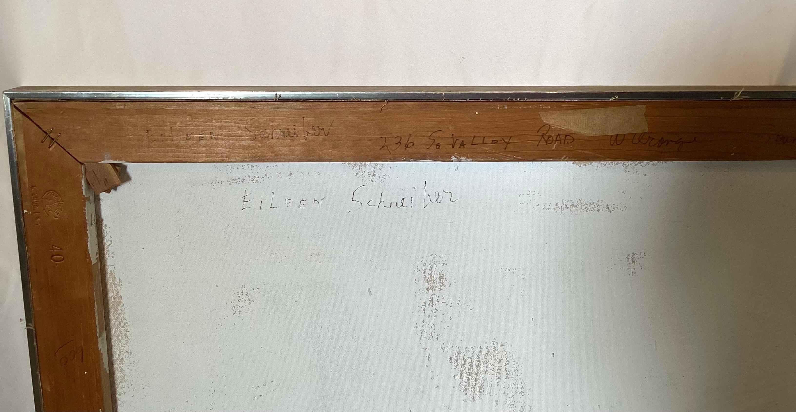 Mid Century Modern Abstract New Jersey Shore Seascape - by E. Schreiber in vendita 1