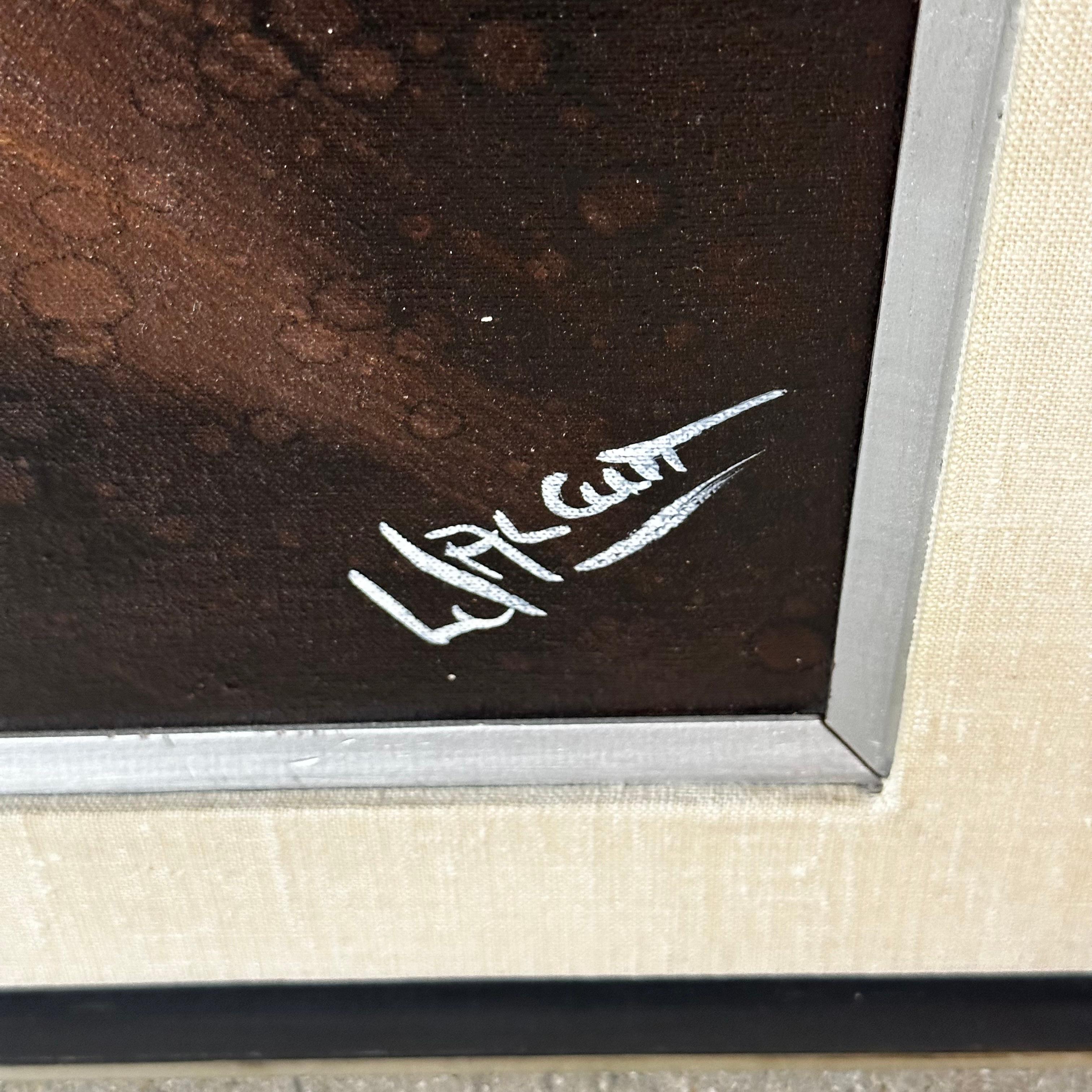 Abstraktes Ölgemälde auf Leinwand von Frank Walcutt, Moderne der Mitte des Jahrhunderts (20. Jahrhundert) im Angebot