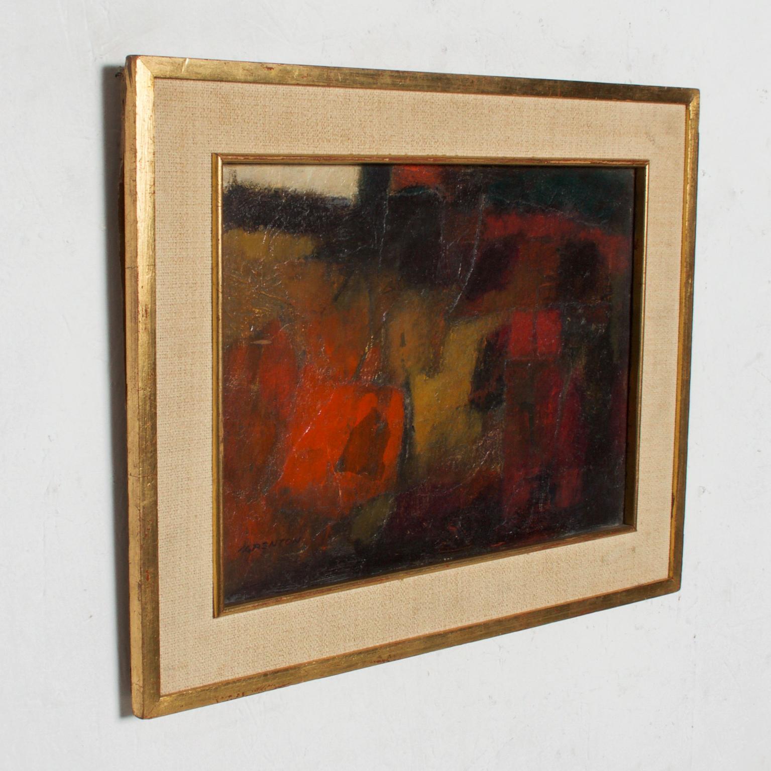 Modern 1970s Art Abstract Oil Painting manner Leonardo Nierman For Sale