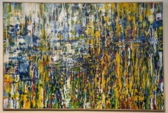 Mid Century Modern Abstract Painting by California Artist Carol Bernard 1960's