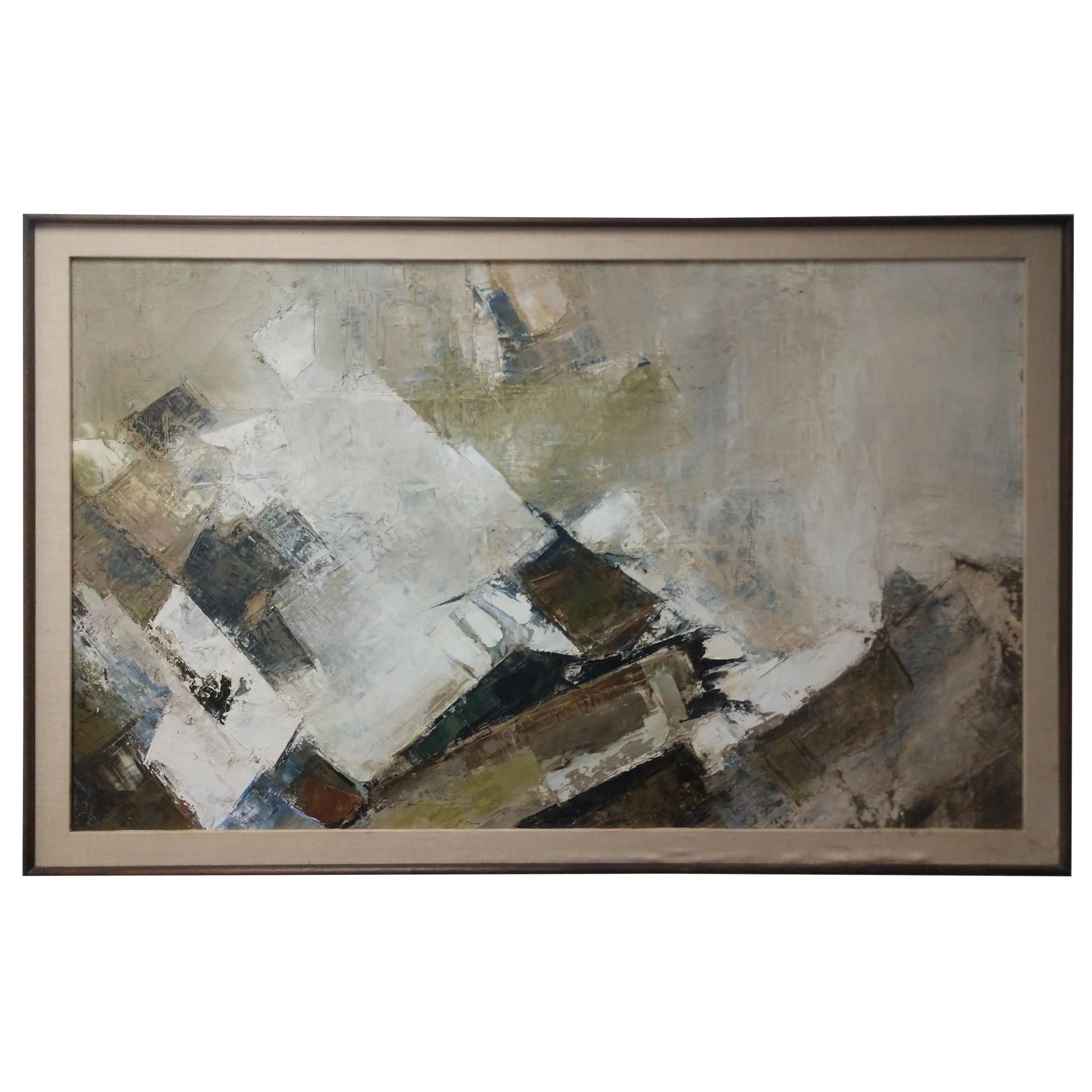 Mid-Century Modern Abstract Painting by Efland