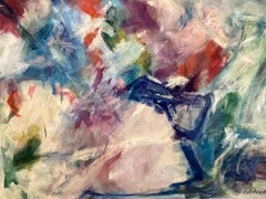 Pintura abstracta moderna de mediados de siglo de Eileen Schreiber