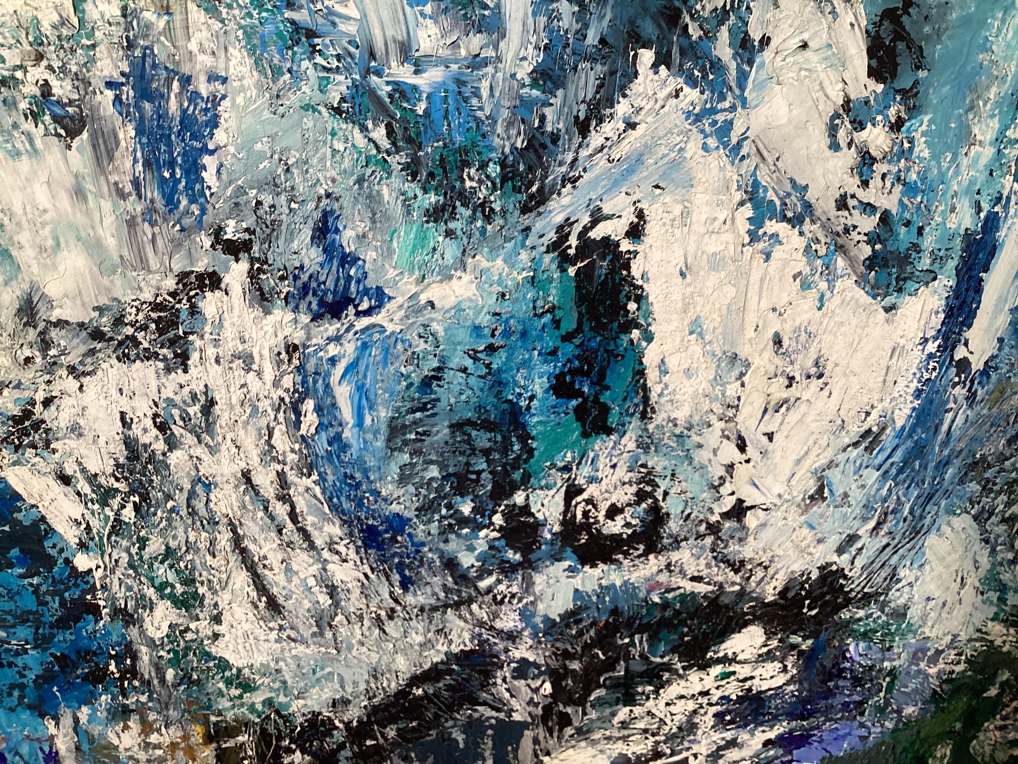 Abstraktes Gemälde von Eileen Schreiber aus der Mitte des Jahrhunderts (Moderne der Mitte des Jahrhunderts) im Angebot