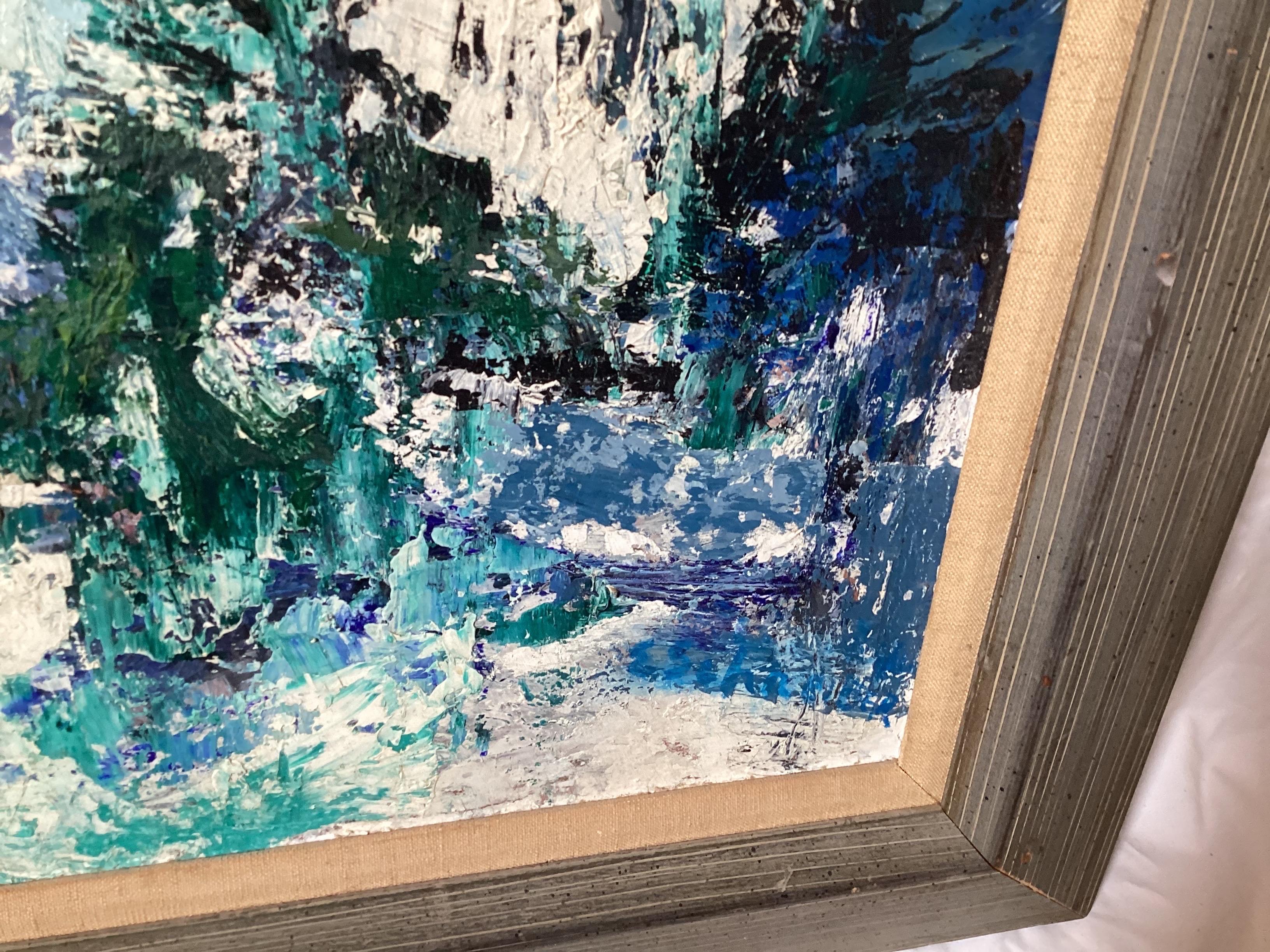 Abstraktes Gemälde von Eileen Schreiber aus der Mitte des Jahrhunderts (amerikanisch) im Angebot