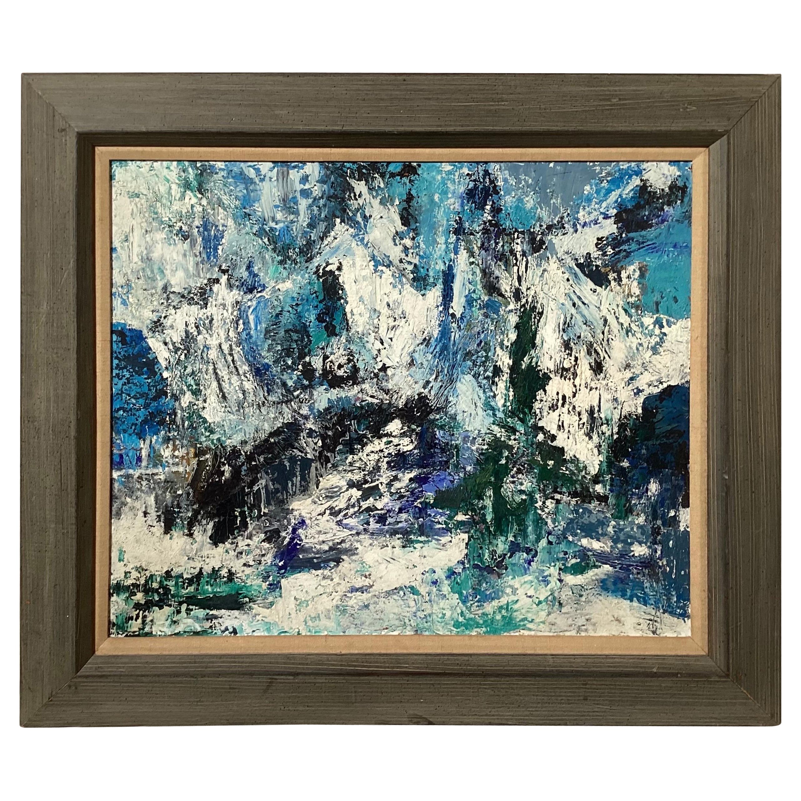 Abstraktes Gemälde von Eileen Schreiber aus der Mitte des Jahrhunderts im Angebot