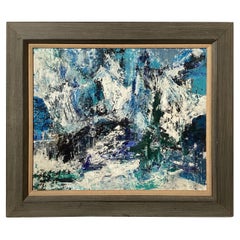 Quadro astratto della metà del secolo scorso di Eileen Schreiber