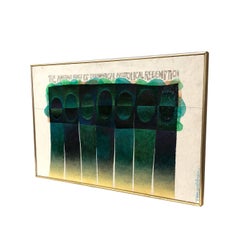 Mid-Century Modern Abstract Painting by R. Van Gelderen