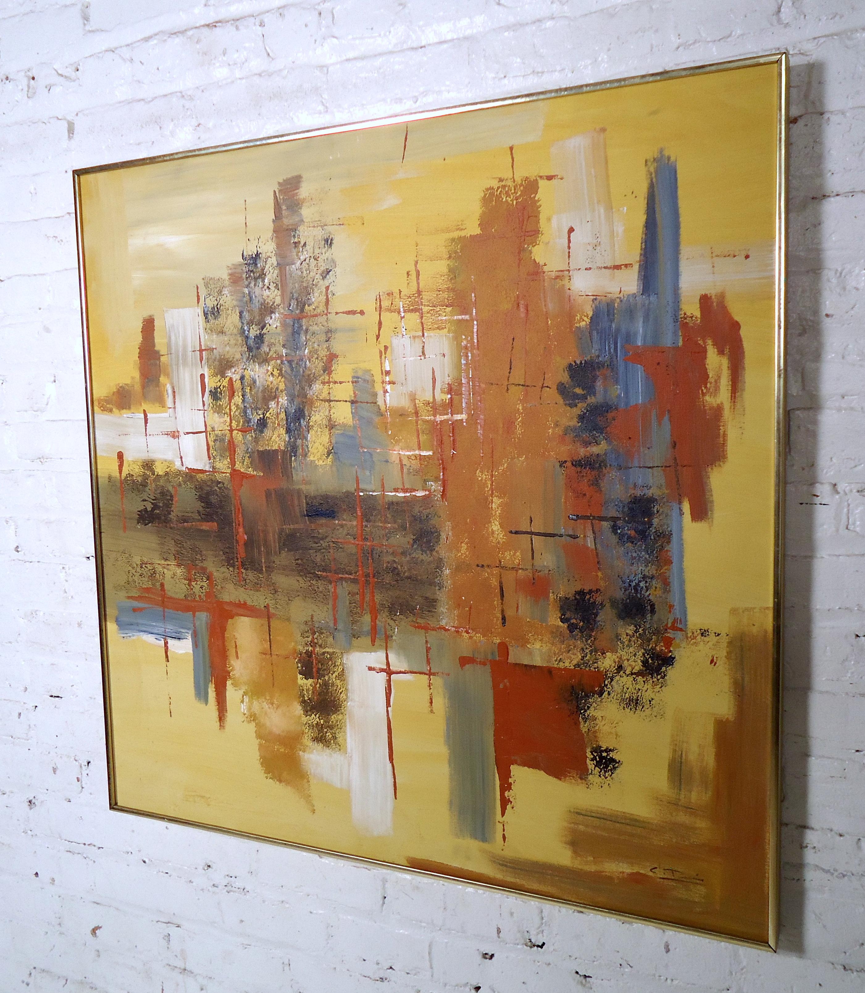 Mid-Century Modern Abstract Painting 2