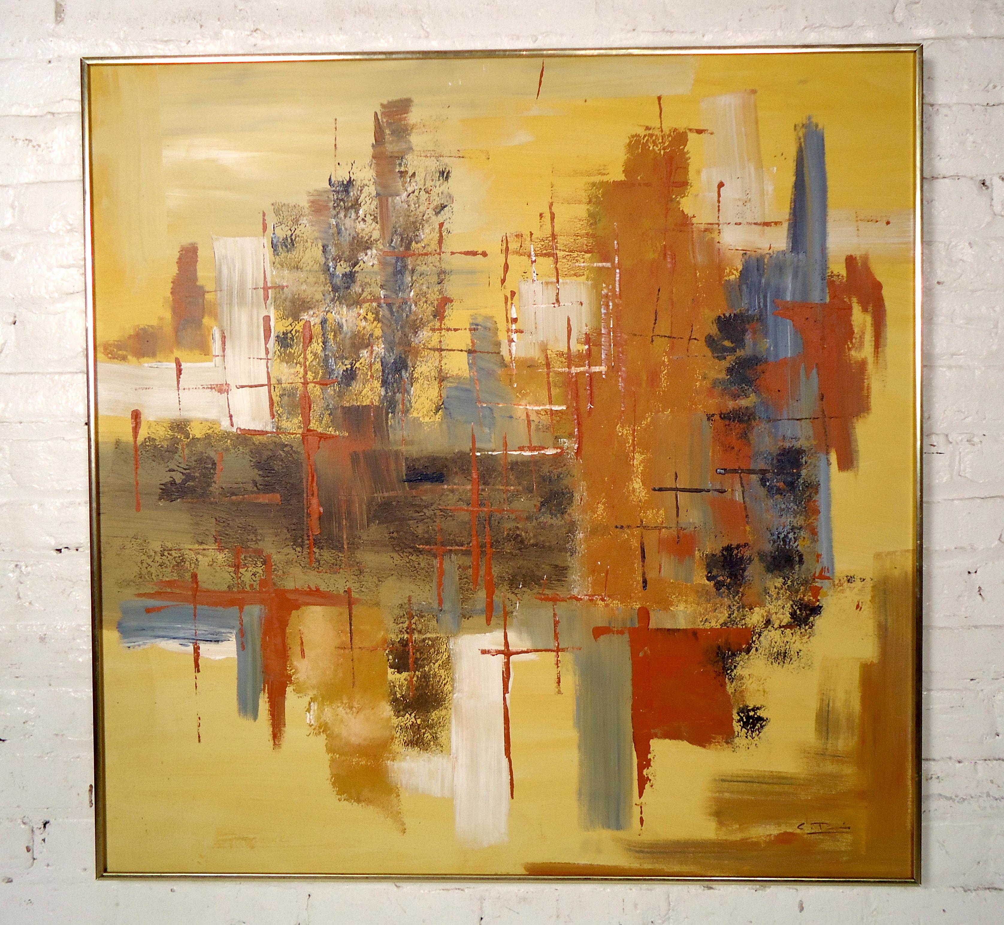 Mid-Century Modern Abstract Painting 1