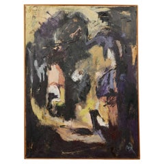 Used  Mid-Century Modern Abstract Painting 