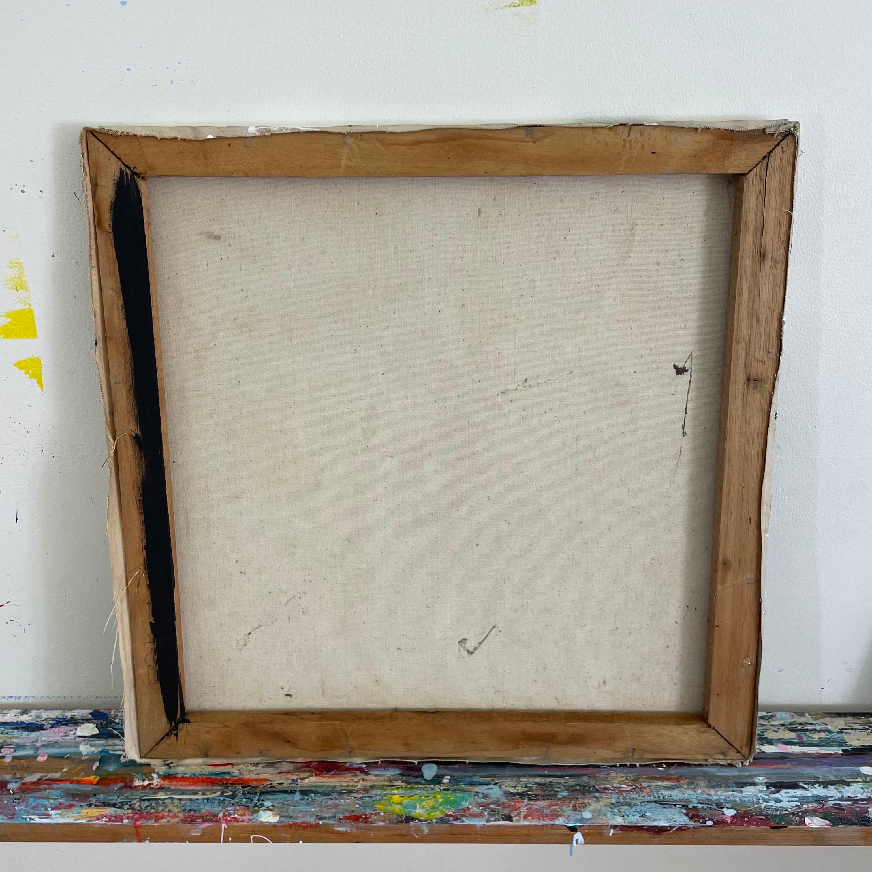 Mid Century Modern Abstract Painting In The Style of Franz Kline Acrílico en venta