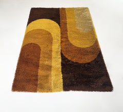 Mid-Century Modern Abstract Rug, 1970s