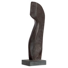 Mid-Century Modern Abstract Slate Sculpture, Signed and Numbered