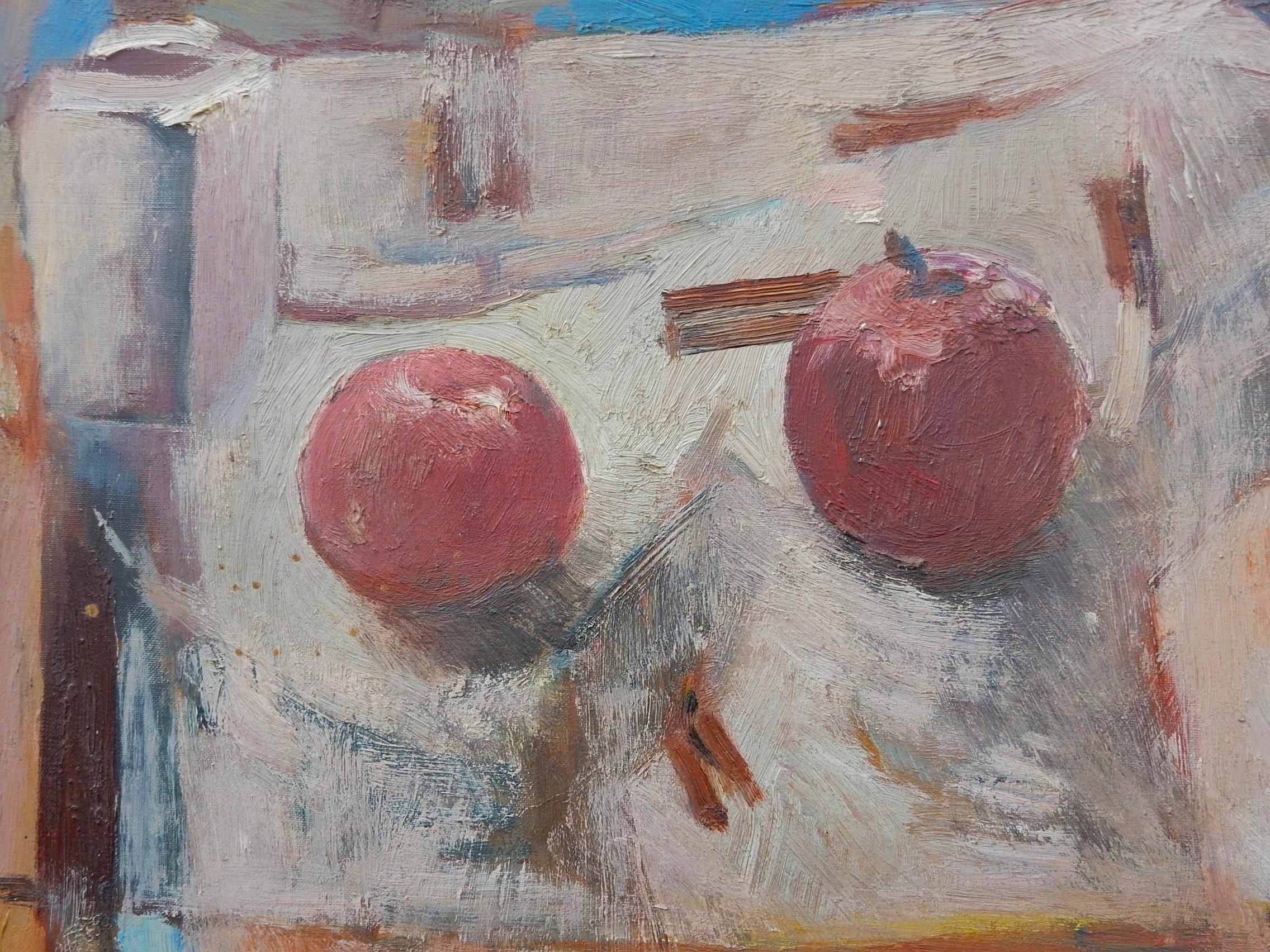 Mid-Century Modern Mid Century Modern Abstract Still Life Painting by Robert Hyde 1962 For Sale
