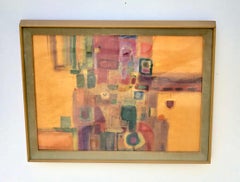 Mid-Century Modern Abstract Watercolor