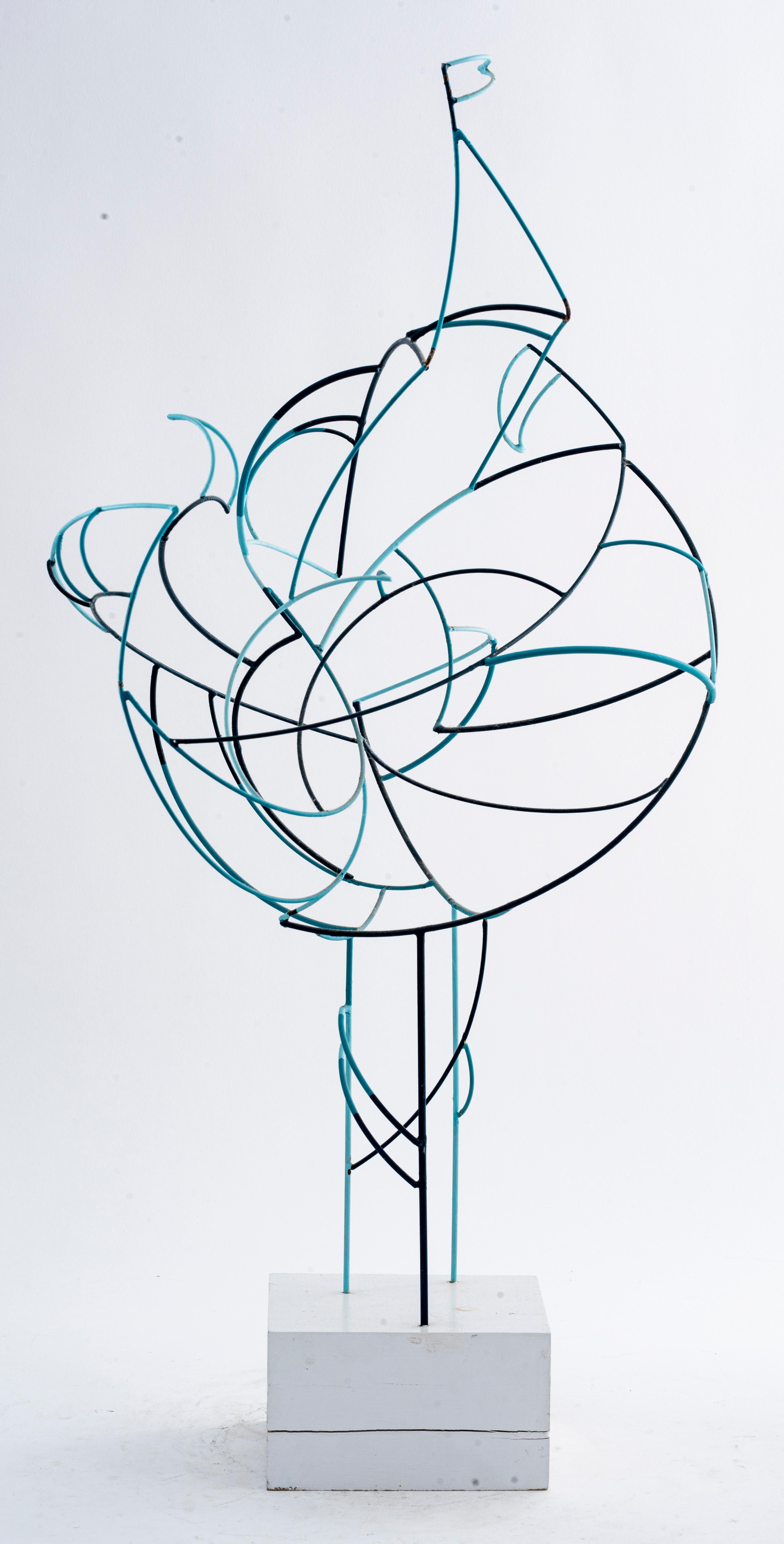 Mid-Century Modern Abstract Wire Sculpture In Good Condition In New York, NY