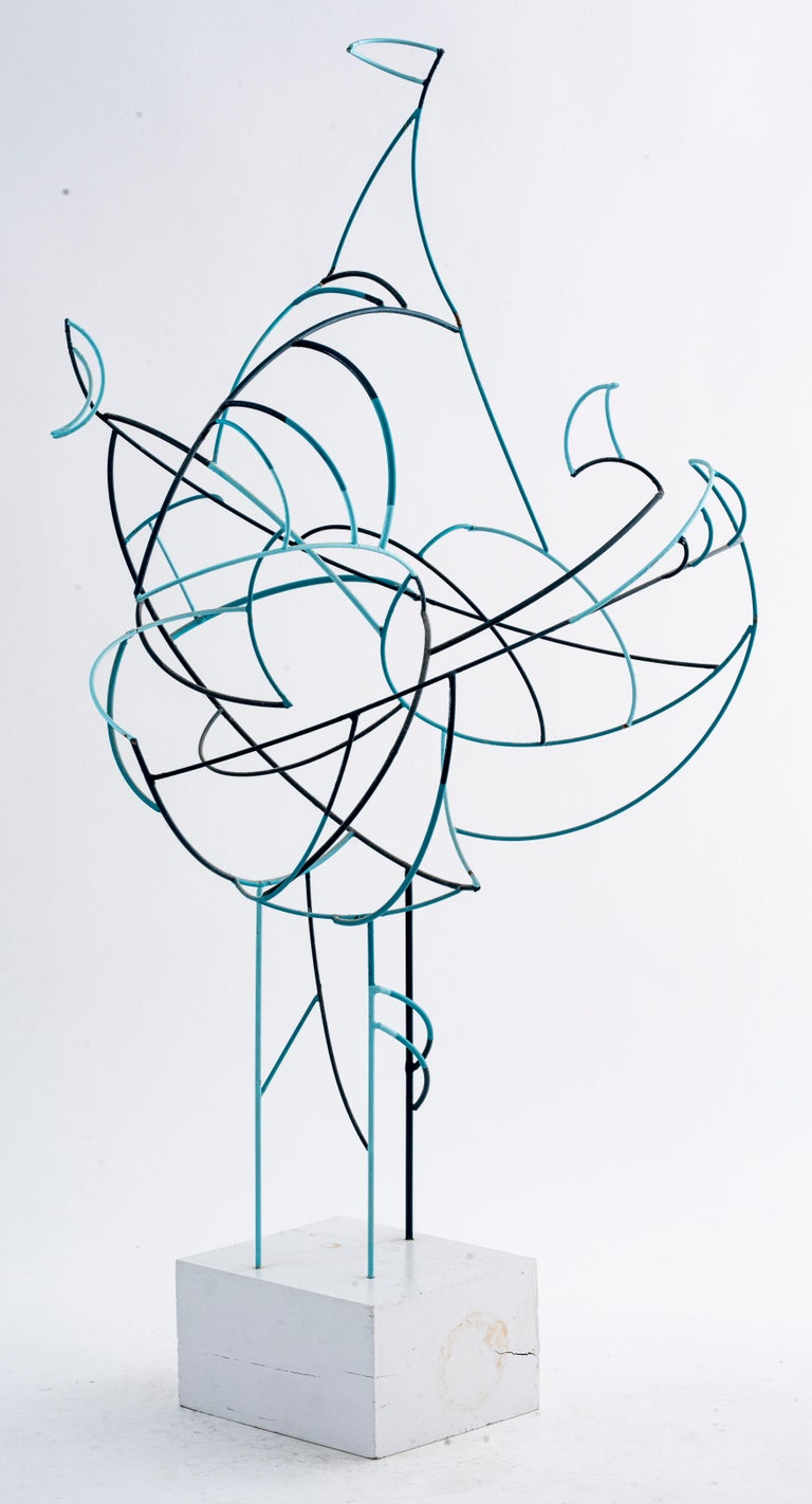 MidCentury Modern Abstract Wire Sculpture For Sale at 1stDibs
