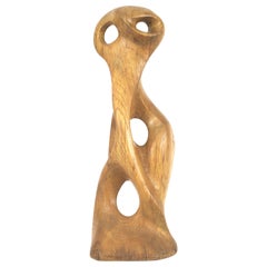 Mid-Century Modern Abstract Wooden Figure