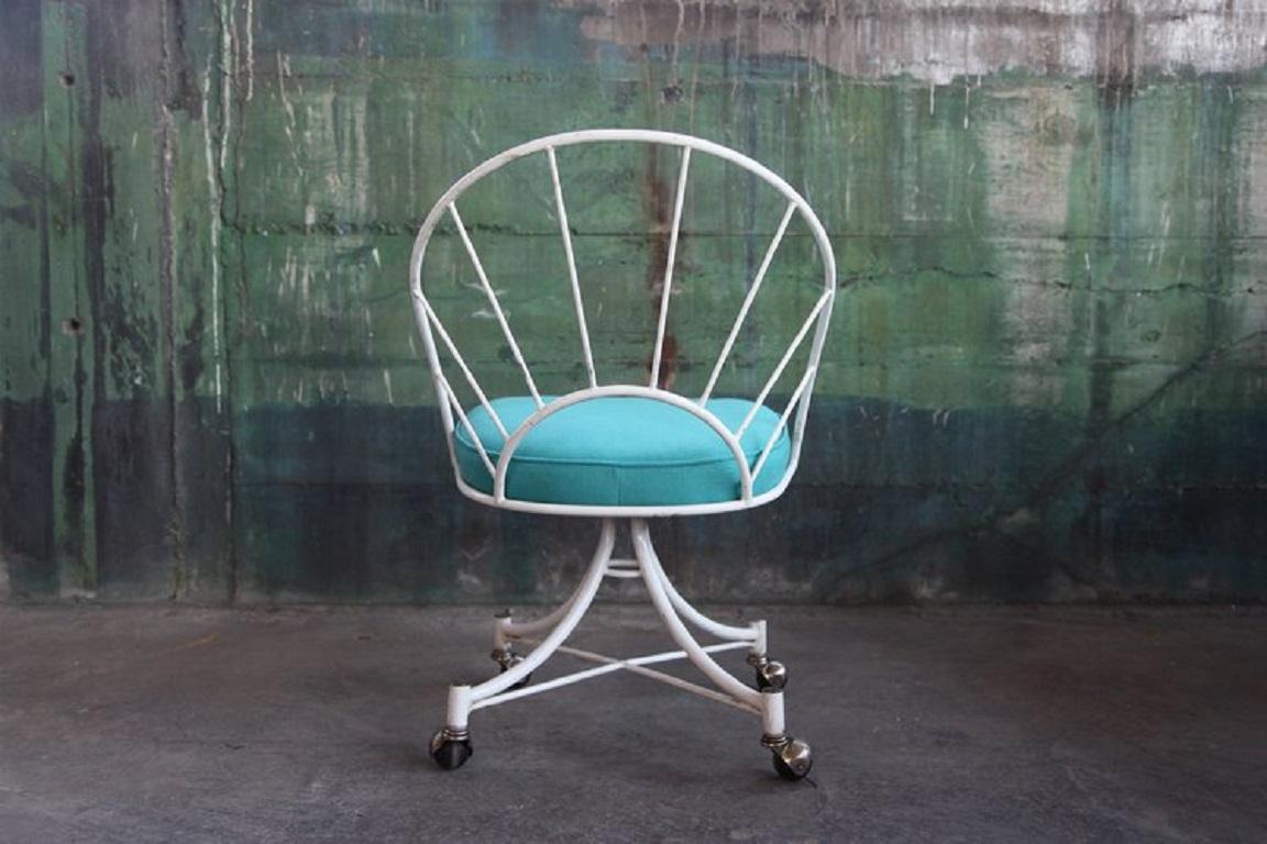 20th Century Mid-Century Modern Acapulco Style Rolling Office Chair, 1960s For Sale