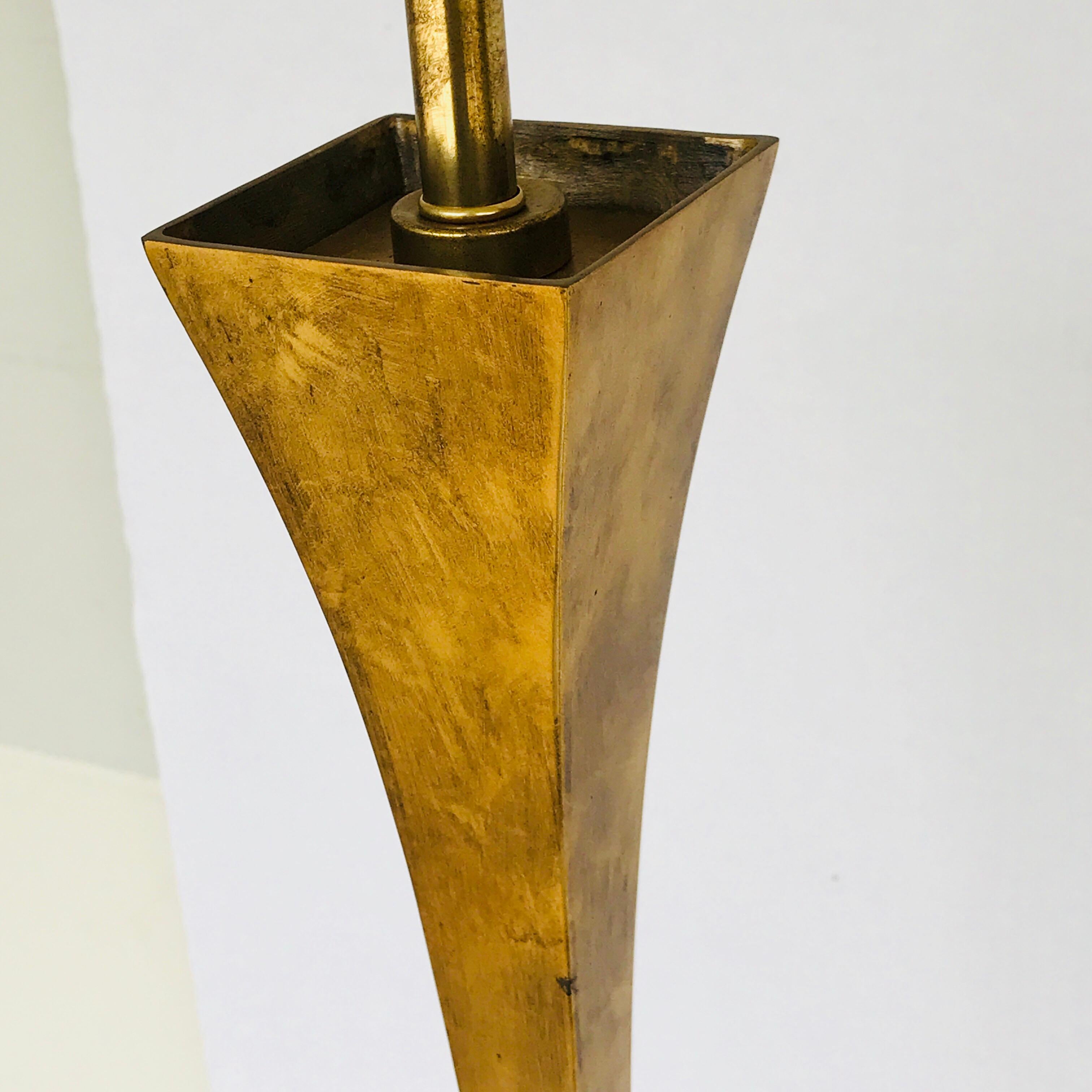 Patinated Mid-Century Modern Acid Washed Bronze Floor Lamp by Stewart Ross for Hansen For Sale