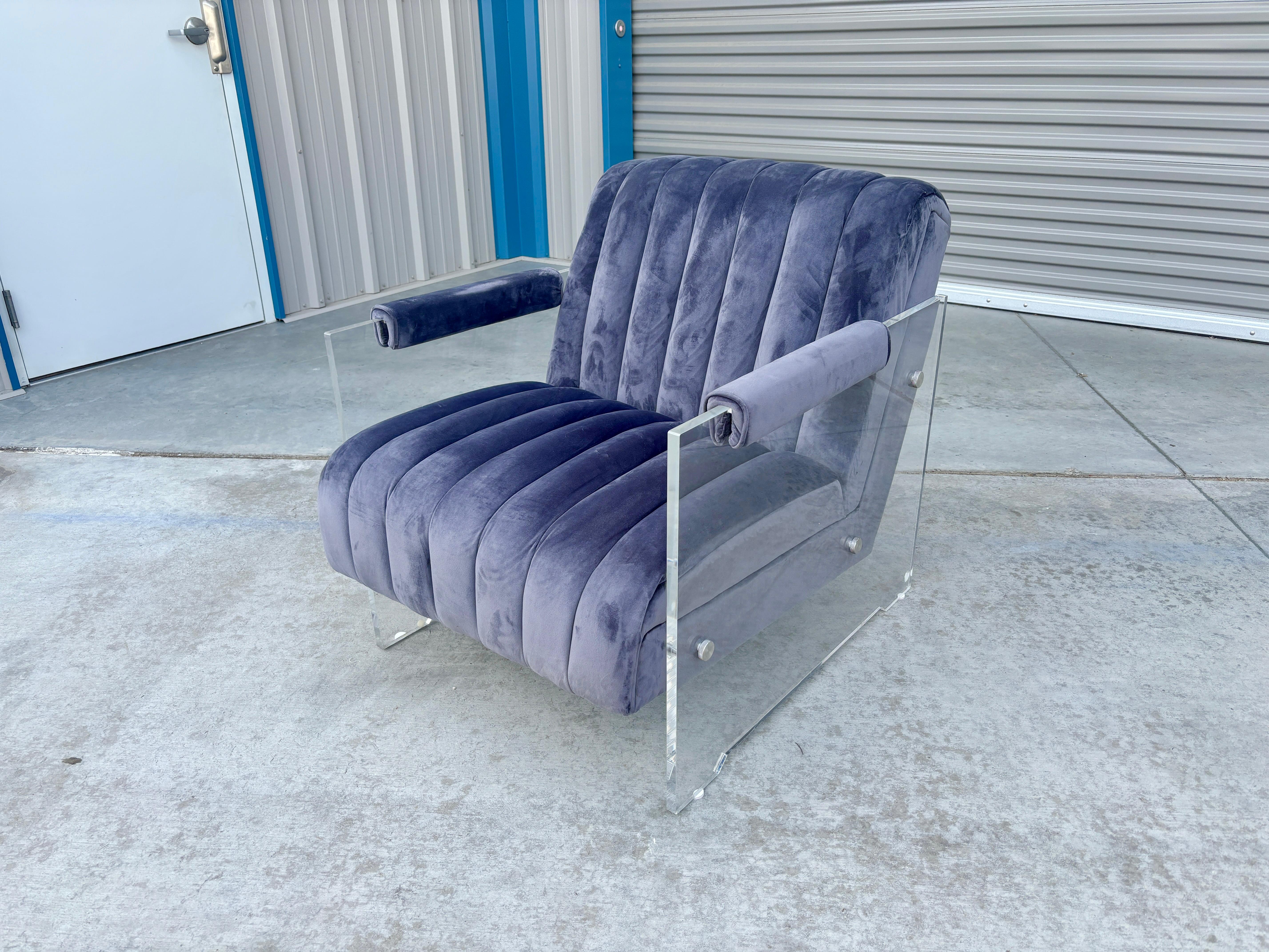 Moderne Acryl-Loungesessel aus der Mitte des Jahrhunderts – 2er-Set, 1970er-Jahre (Stoff) im Angebot