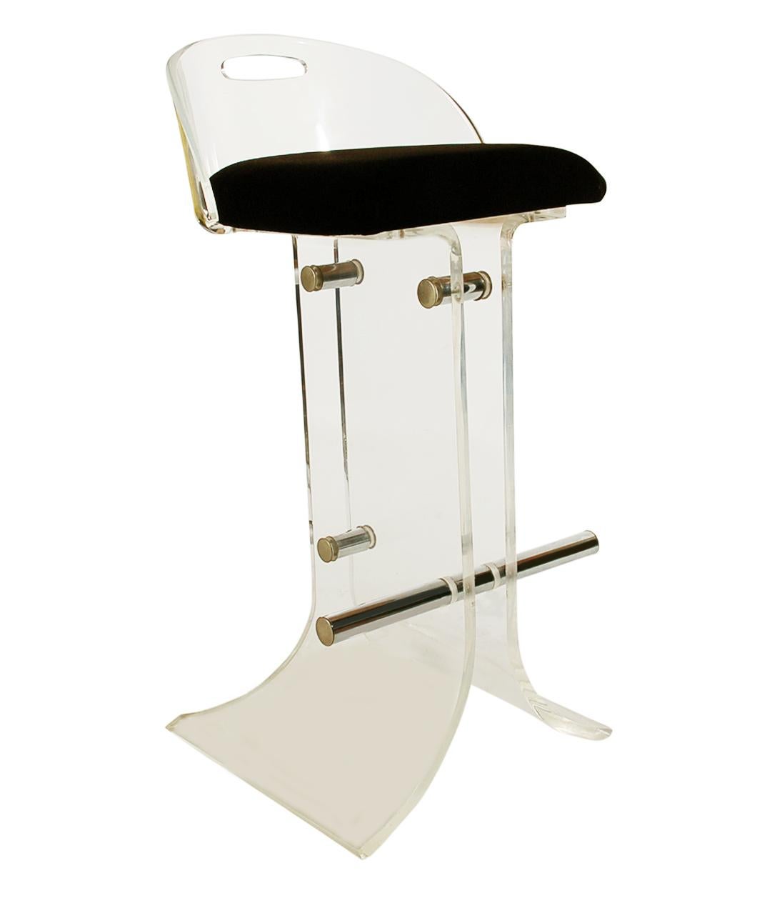 lucite bar stool