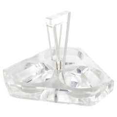 Mid-Century Modern Acrylic Lucite Barware Bowl Server by Grainware, circa 1970