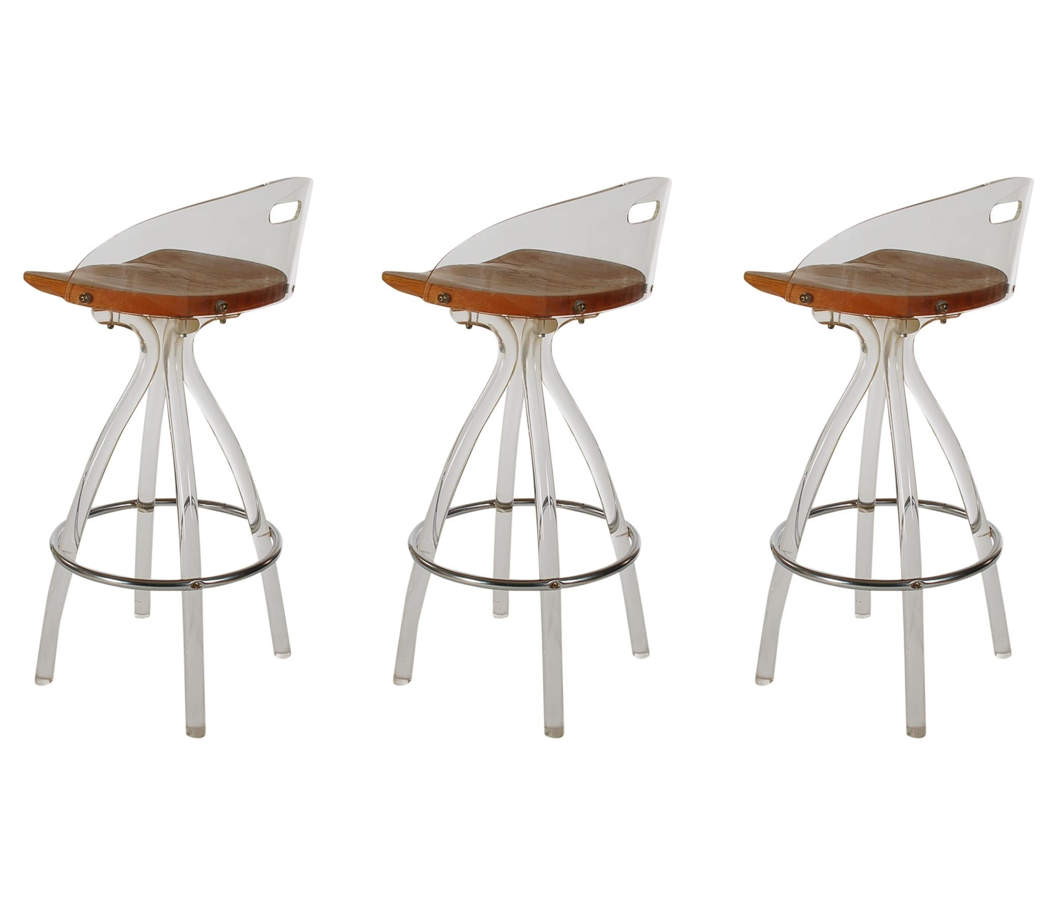 acrylic swivel bar stools