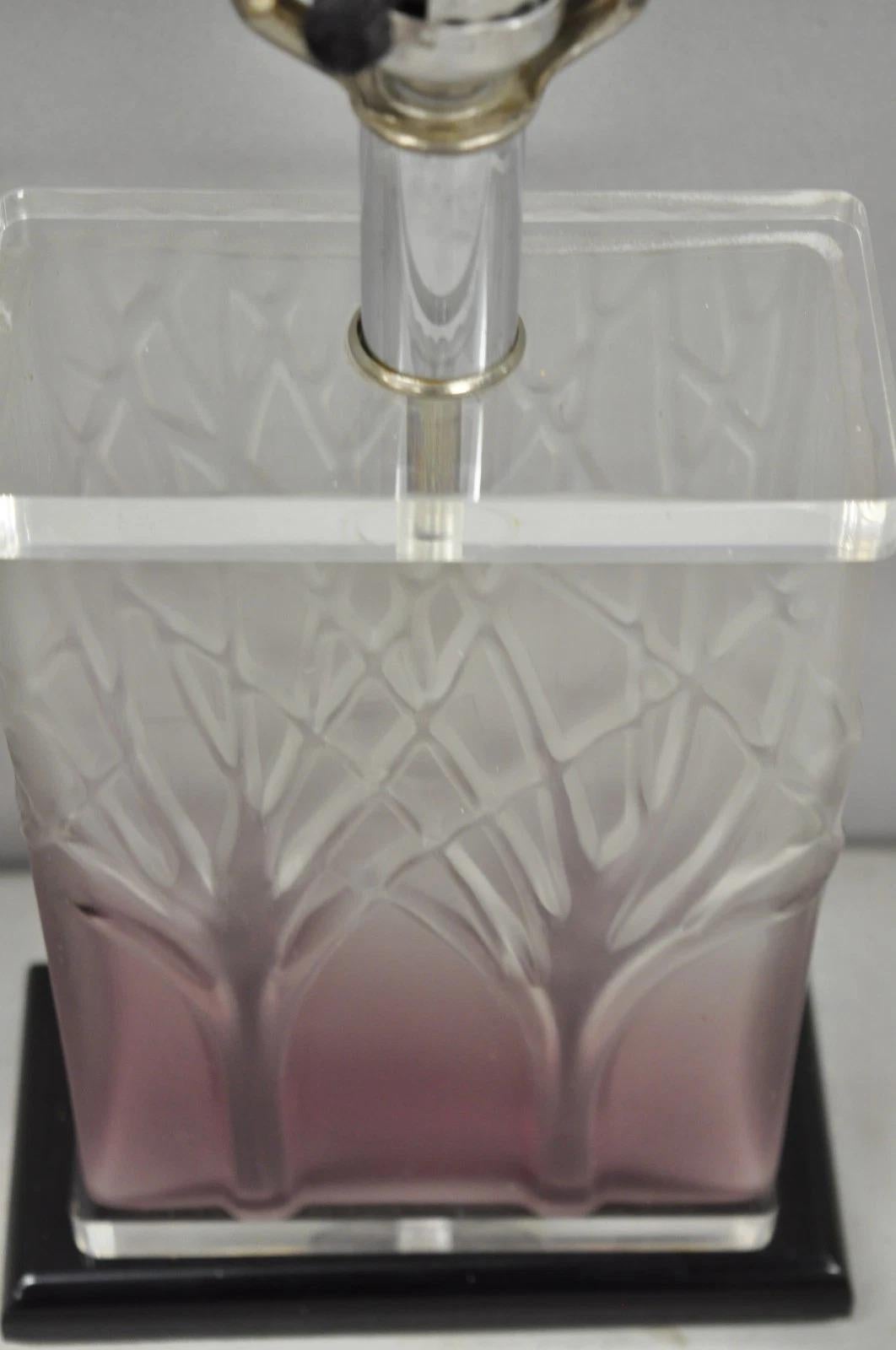 Mid-Century Modern Mid Century Modern Acrylic Lucite Purple 