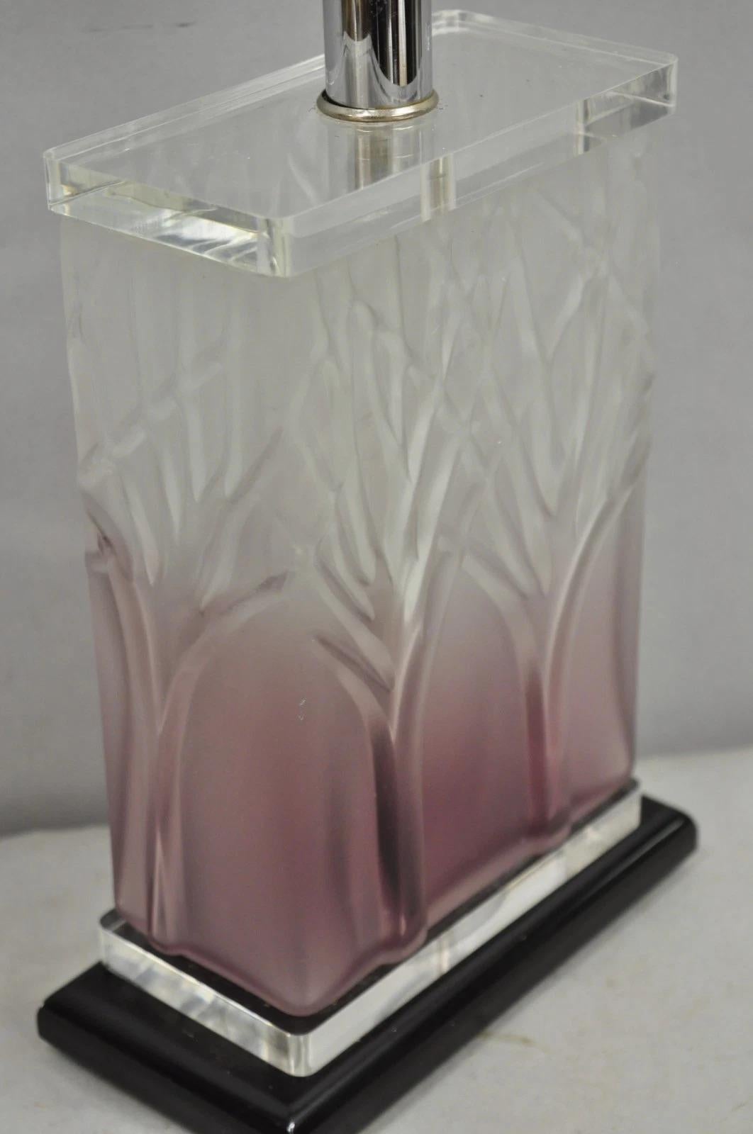 20th Century Mid Century Modern Acrylic Lucite Purple 