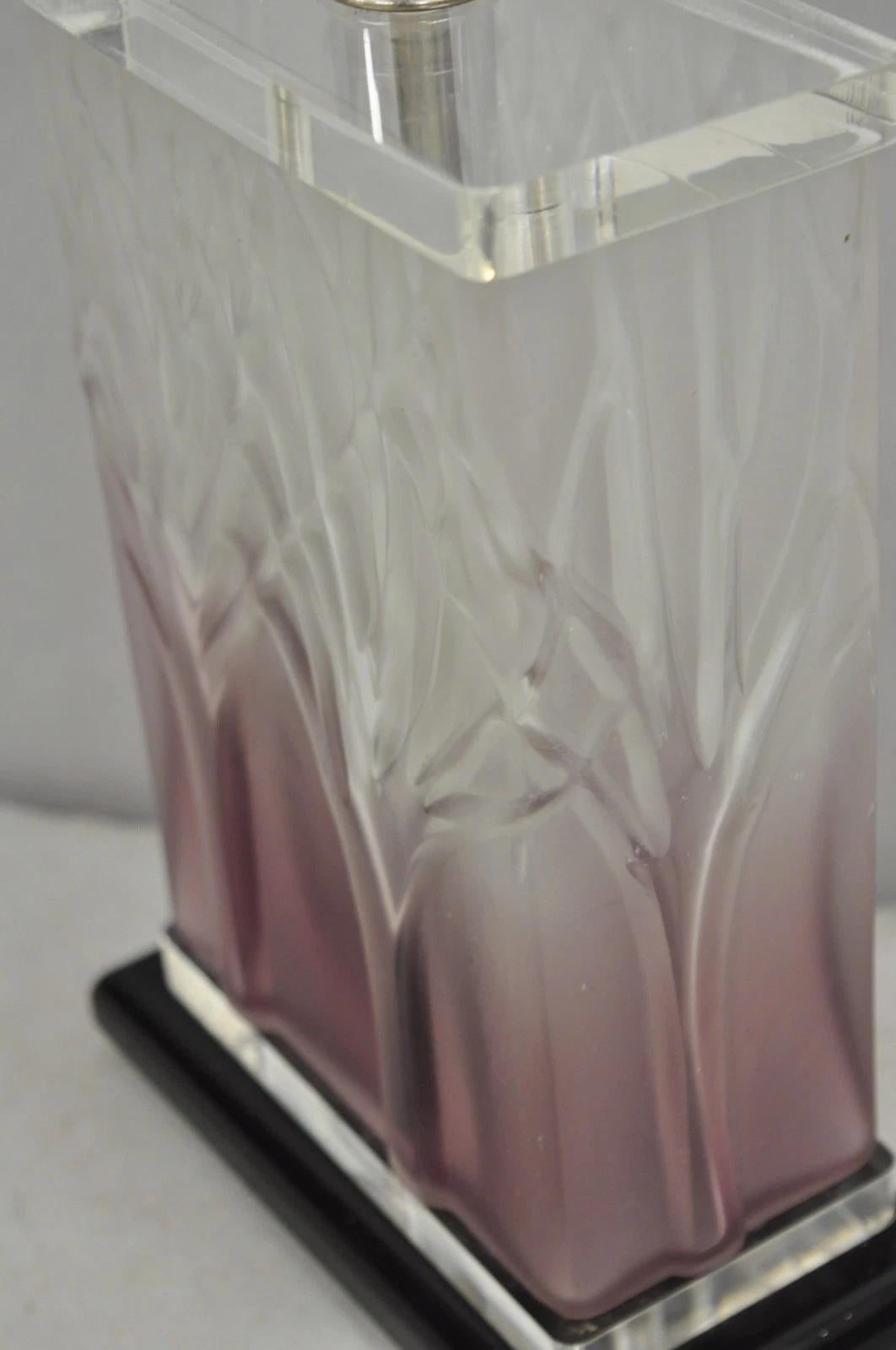 Mid Century Modern Acrylic Lucite Purple 