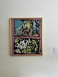 Mid-Century Modern Acrylic Painting