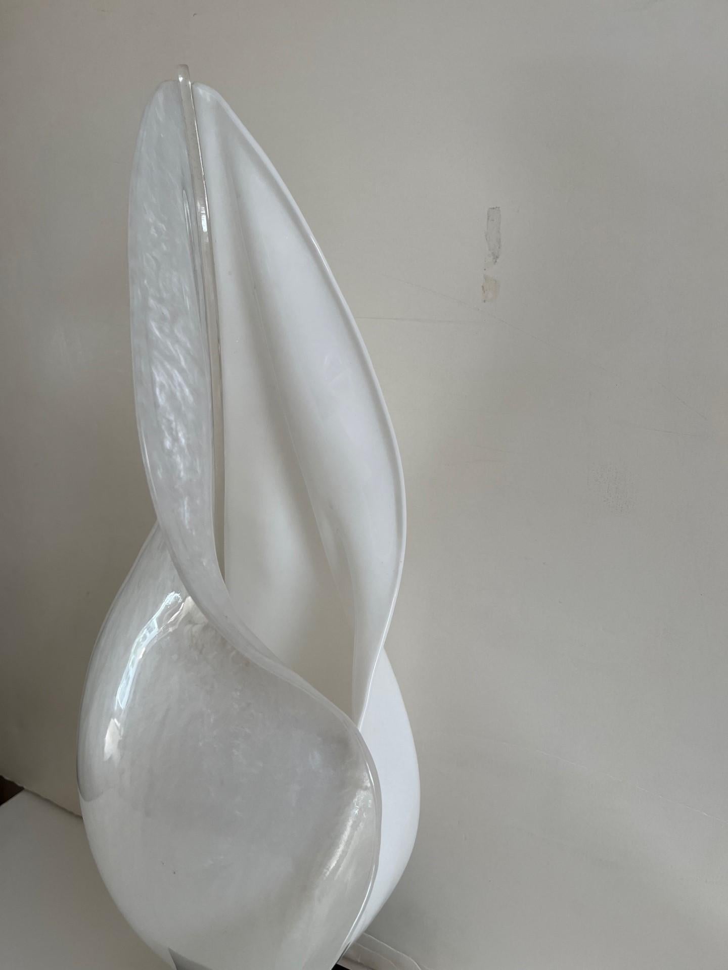 20ième siècle The Moderns Modern Acrylic Tear Drop Table Lamp by Maison Rougier en vente