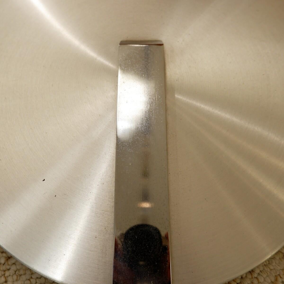 Mid Century Modern adjustable arc floor lamp in brushed chrome - italy 1970s For Sale 4