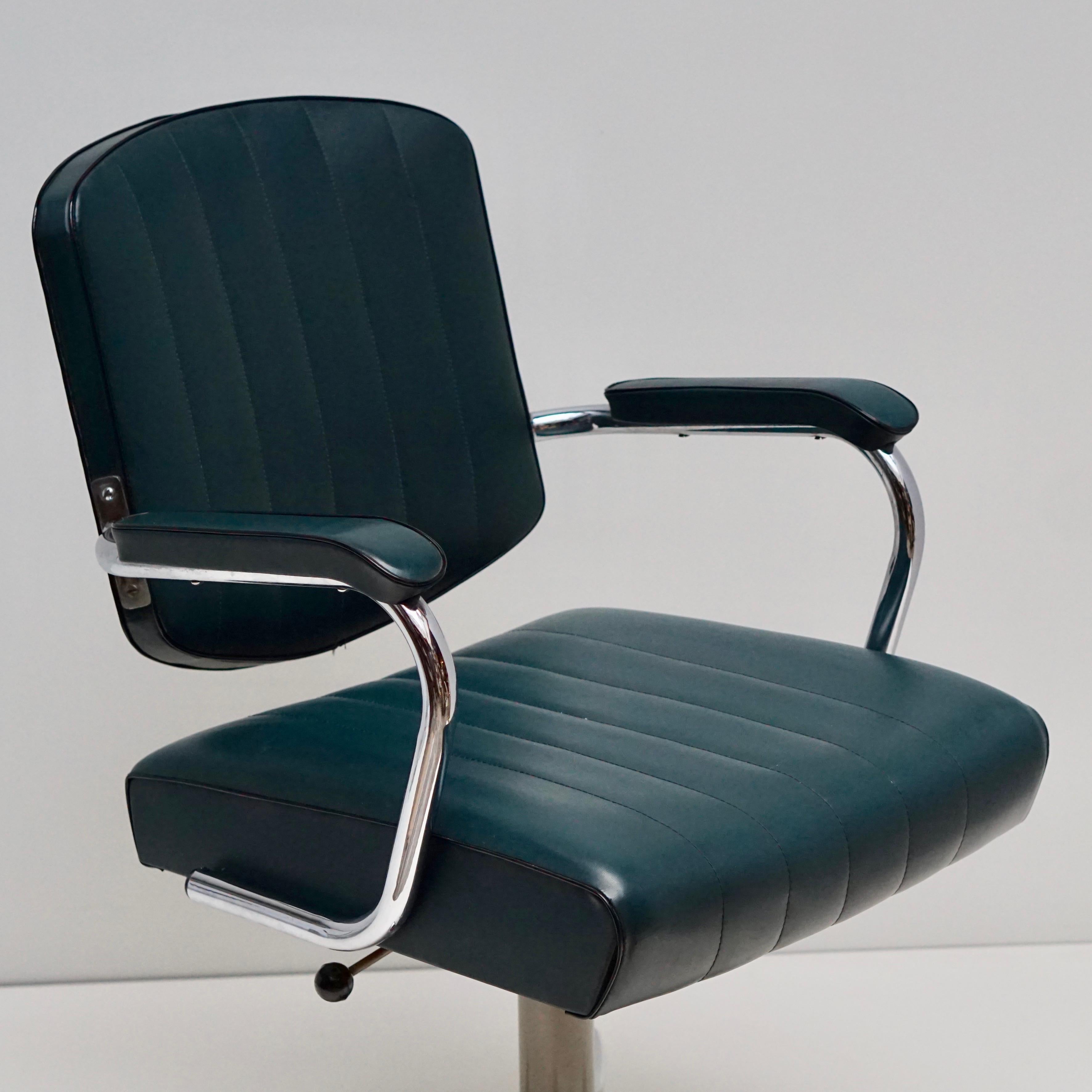 Mid-Century Modern Adjustable Armchair Rolling Swivel 3