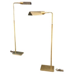 Mid-Century Modern Adjustable Brass Floor Lamp by Koch & Lowy, c.1960’s