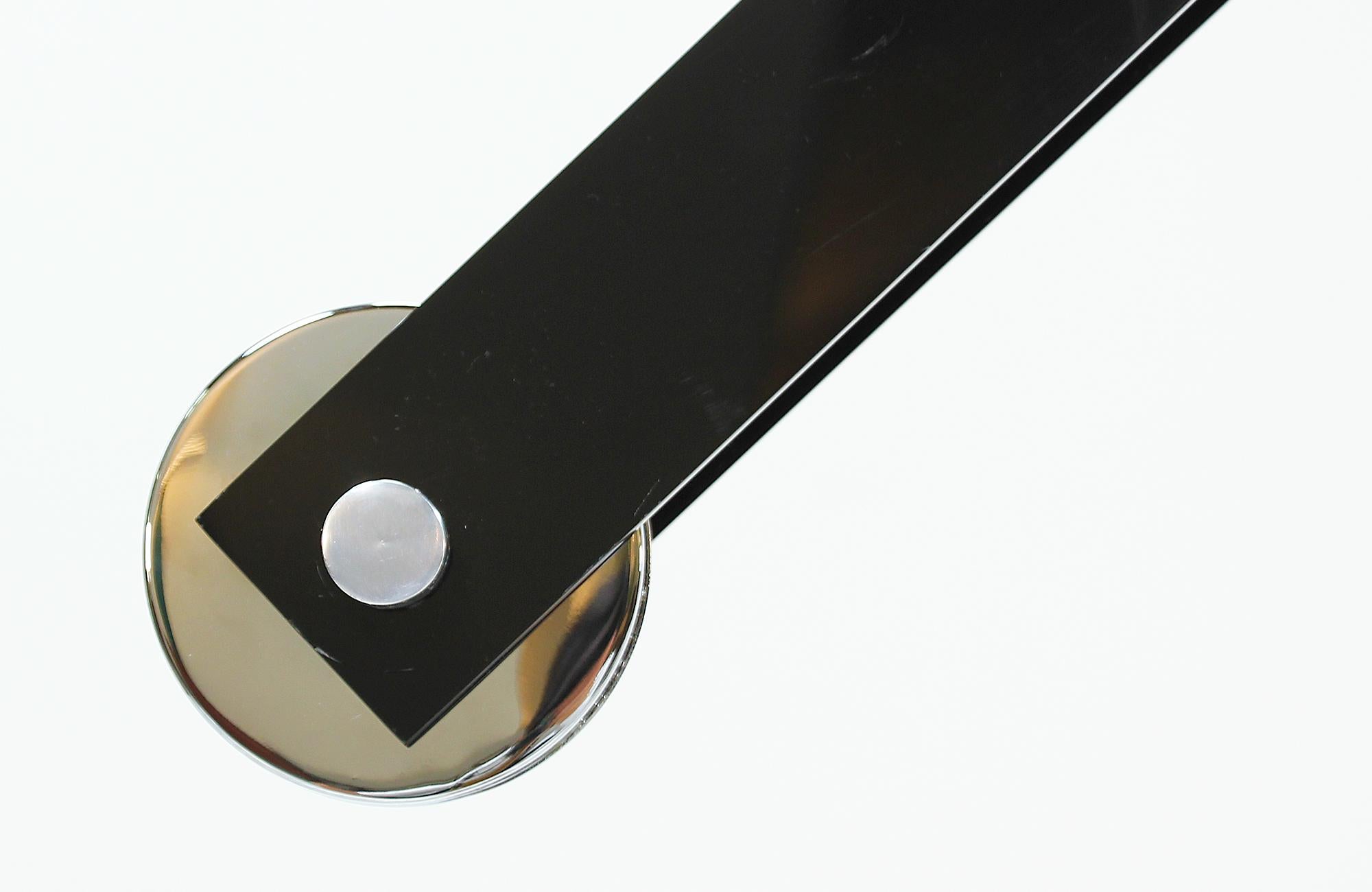 Mid-Century Modern Adjustable Chrome Orb Floor Lamp 2