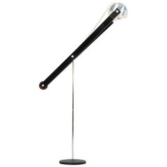 Mid-Century Modern Adjustable Chrome Orb Floor Lamp