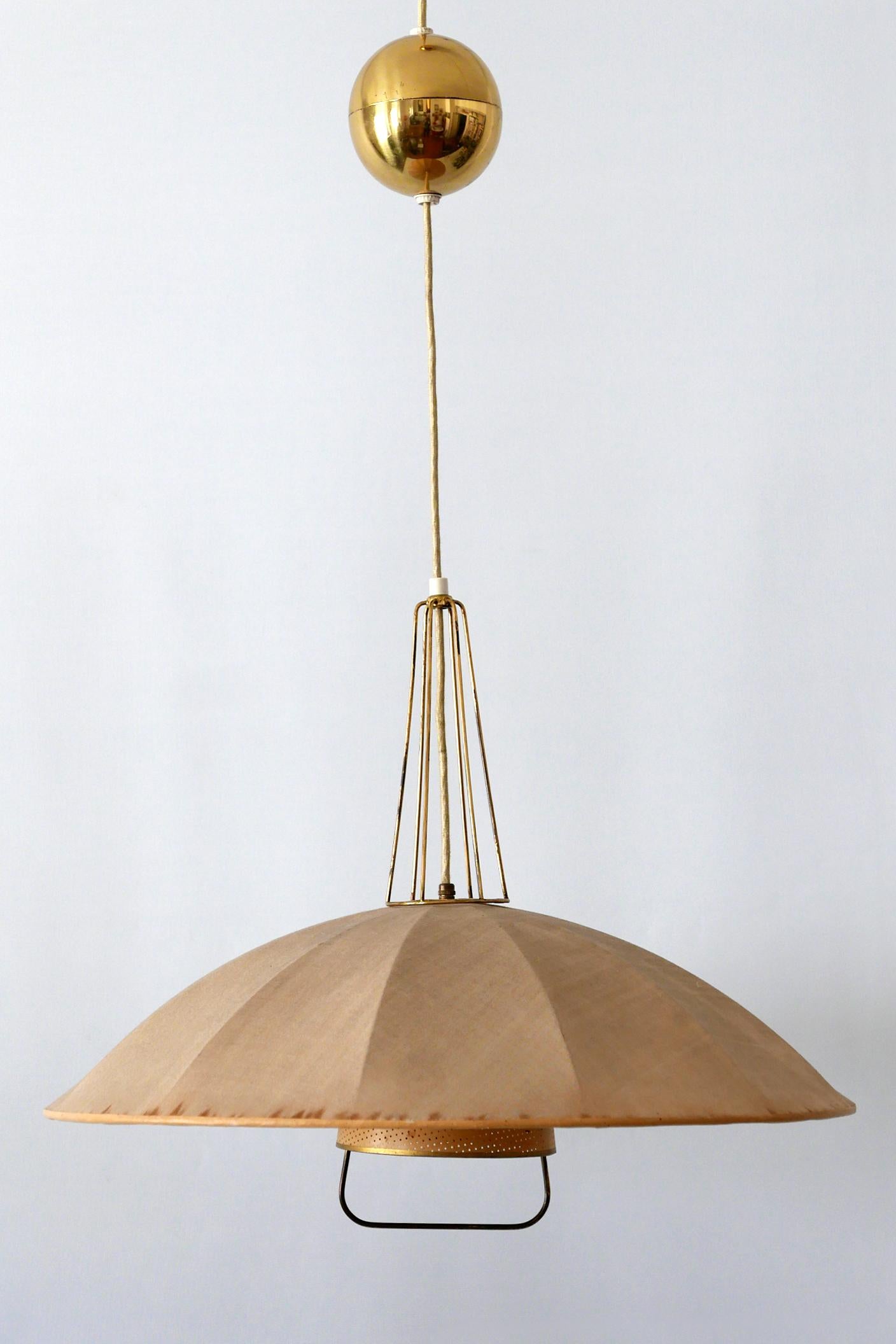 Mid-Century Modern Adjustable Counterweight Pendant Lamp or Hanging Light, 1950s 3