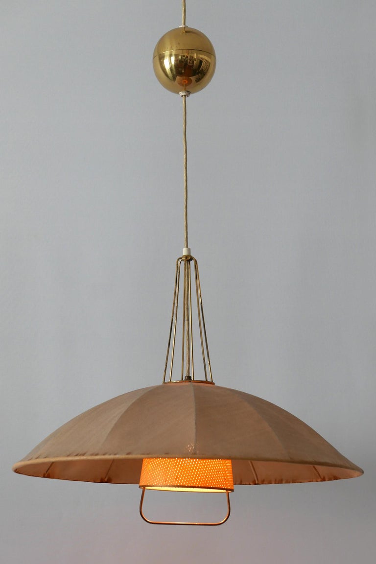 MidCentury Modern Adjustable Counterweight Pendant Lamp or Hanging Light, 1950s at 1stDibs