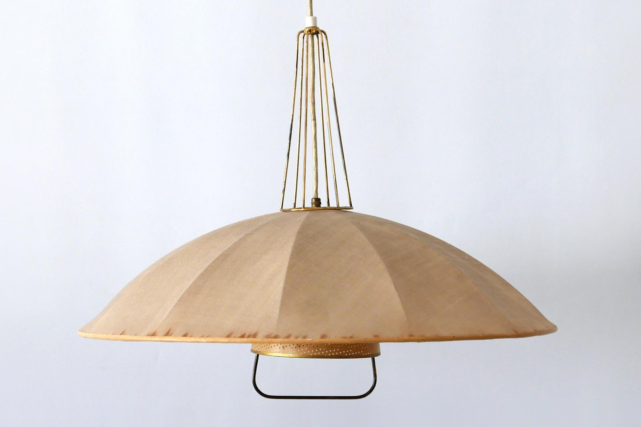 Mid-Century Modern Adjustable Counterweight Pendant Lamp or Hanging Light, 1950s 5