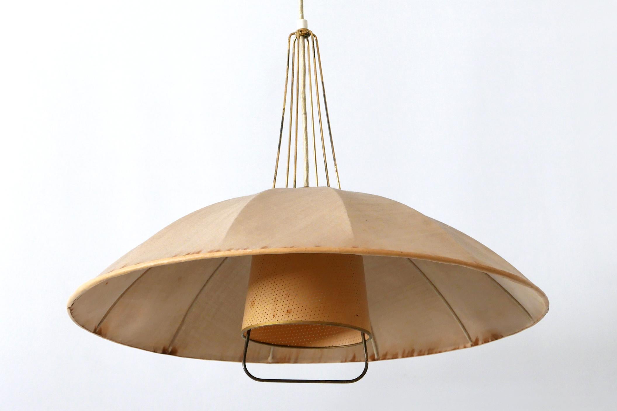 Mid-Century Modern Adjustable Counterweight Pendant Lamp or Hanging Light, 1950s 7