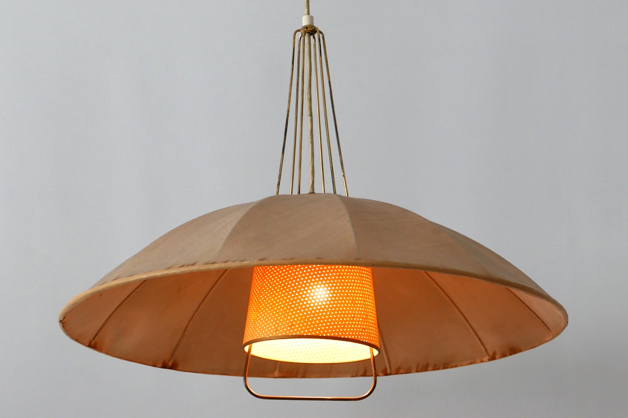 Mid-Century Modern Adjustable Counterweight Pendant Lamp or Hanging Light, 1950s 8