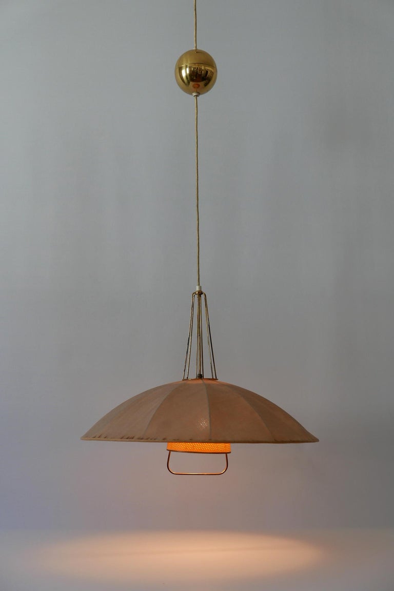 MidCentury Modern Adjustable Counterweight Pendant Lamp or Hanging Light, 1950s at 1stDibs