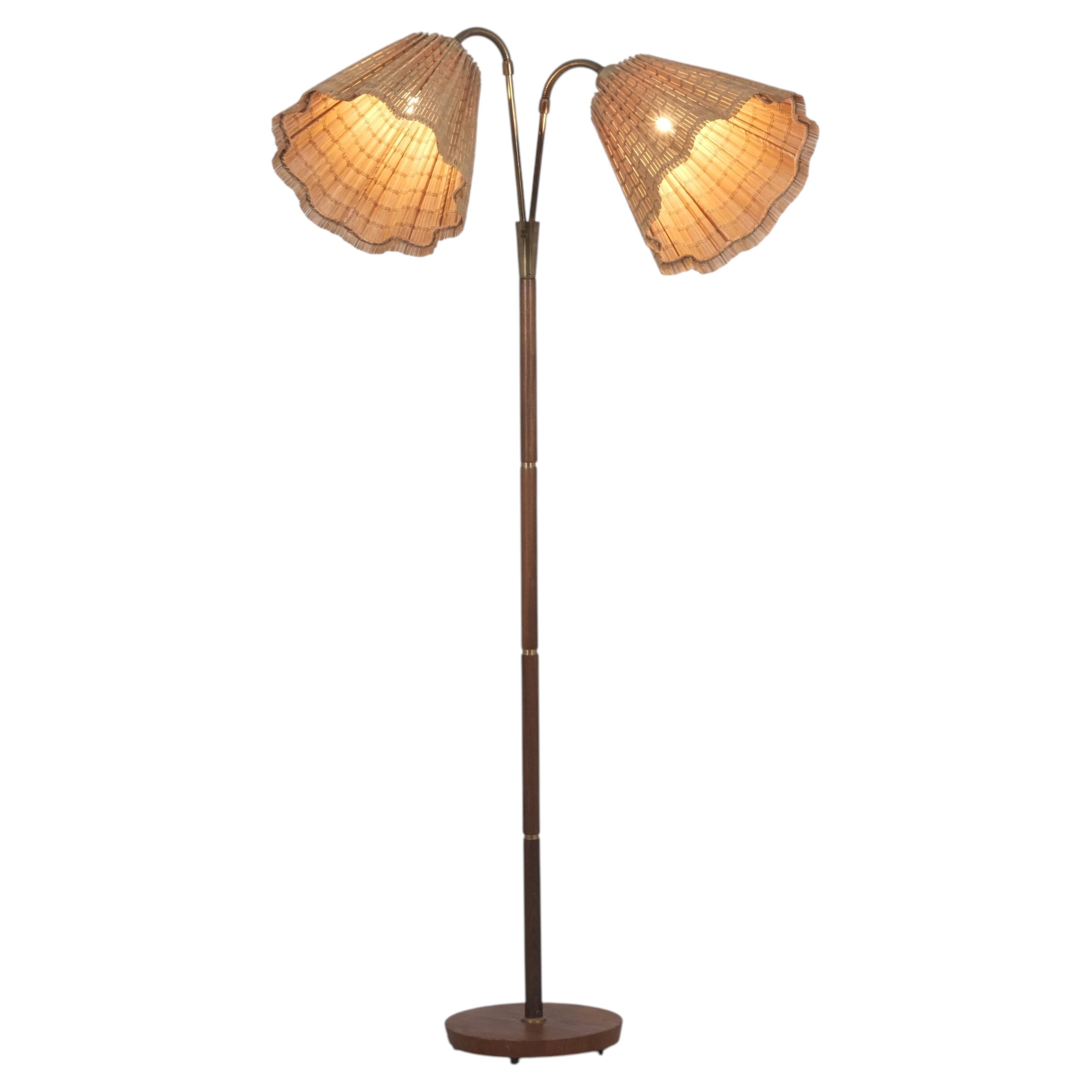 Mid-Century Modern Adjustable Floor Lamp, Nybro Armaturfabrik NAF, Sweden 1950s