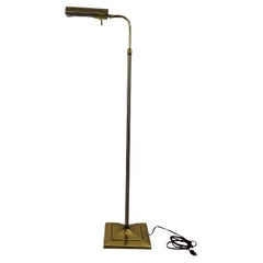 Mid Century Modern Adjustable Height Brass Floor Lamp