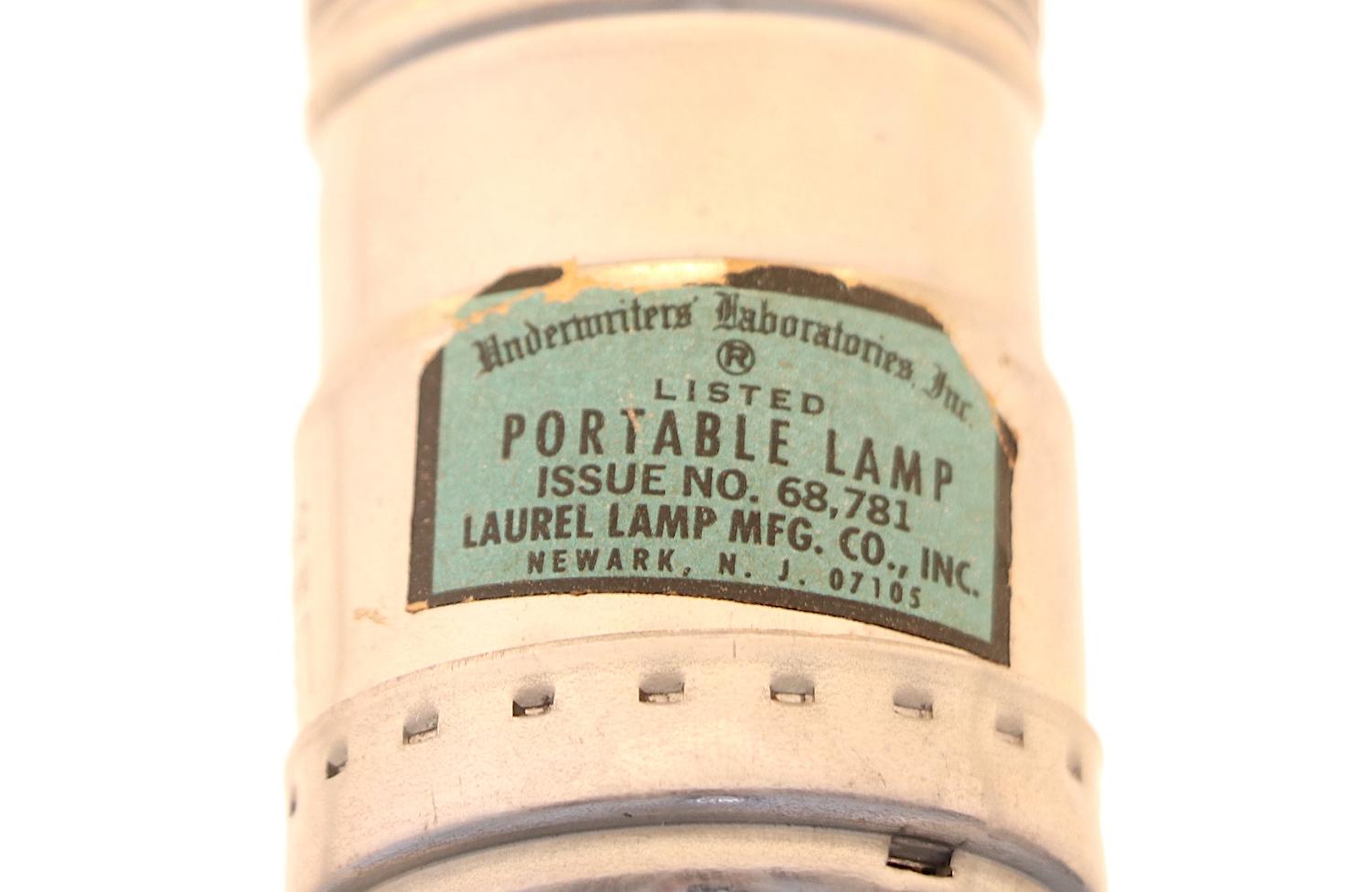 Mid-Century Modern Adjustable Steel Floor Lamp by Laurel 2