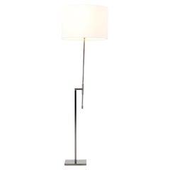 Used Mid-Century Modern Adjustable Steel Floor Lamp by Laurel